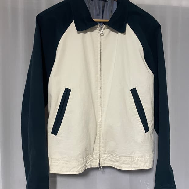 [m]더수베니어샵 래글런 슬리브 자켓 네이비