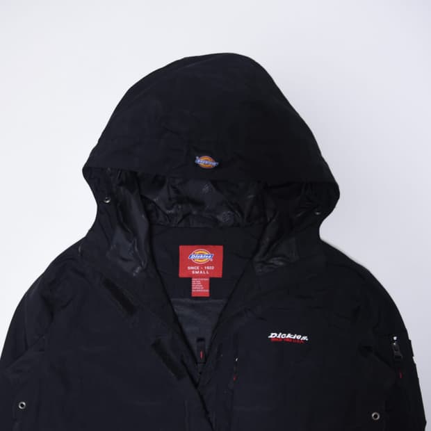 디키즈 블랙 후드 바람막이 S
