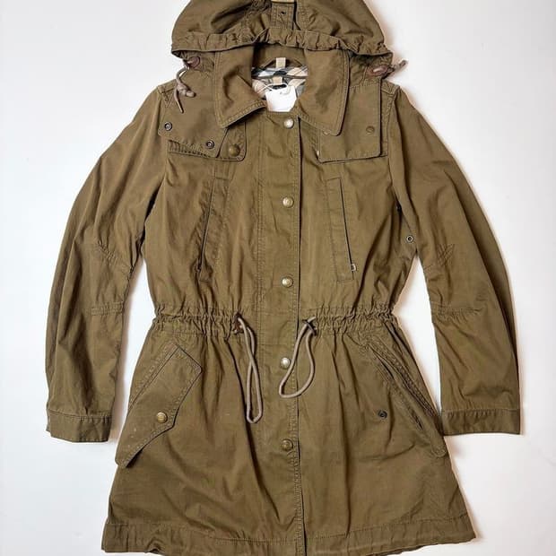 버버리 00's 허리 밴딩 야상 자켓 PN9435