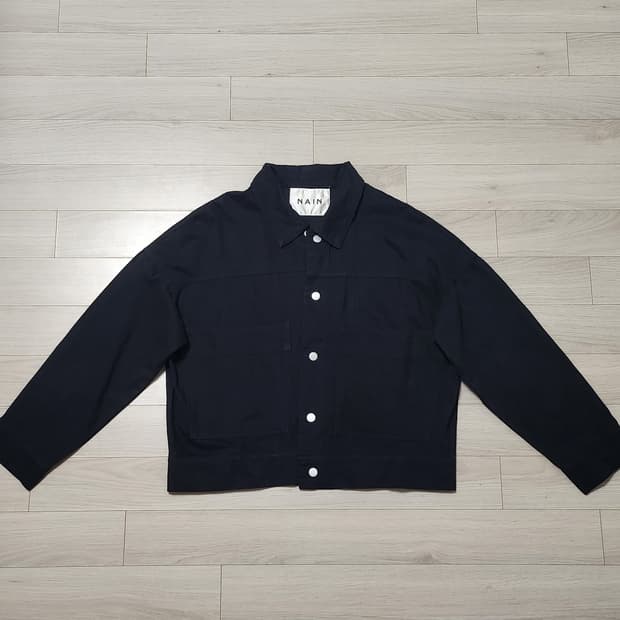 NAIN 나인 블랙 자켓 봄 간절기 자켓 면자켓