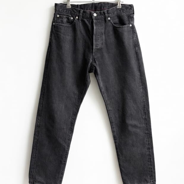 오디너리피츠 5포켓 앵클 데님 블랙