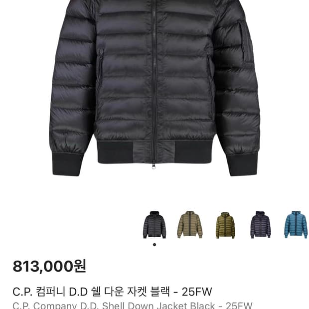 P. 컴퍼니 D.D 쉘 다운 자켓 블랙 구합니다