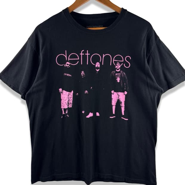 데프톤즈 Deftones 핑크 포토 그래픽 티셔츠4267