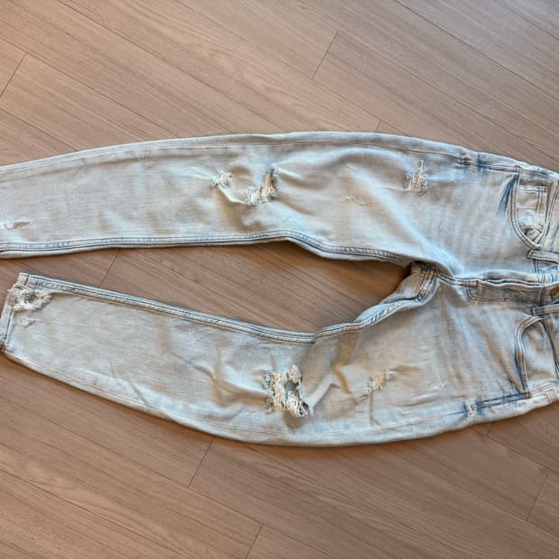 자라 데미지 스키니진 청바지