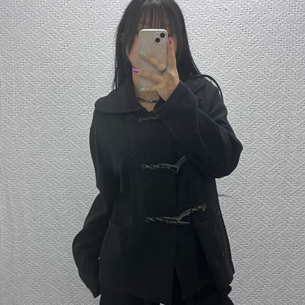 폴로 랄프로렌 모던 더플 캐시미어 떡볶이 코트 M C07359