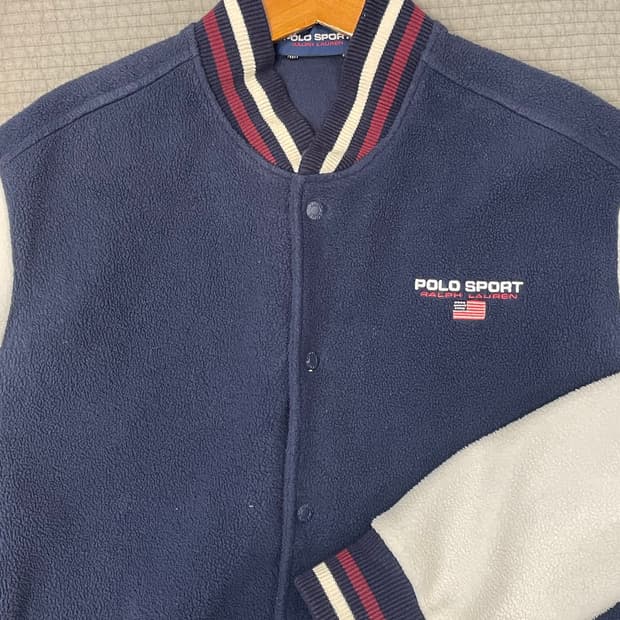 폴로 플리스 베이스볼자켓 xl