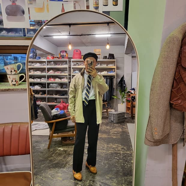 90s 입생로랑 (YSL) 리버시블 자켓 (110)