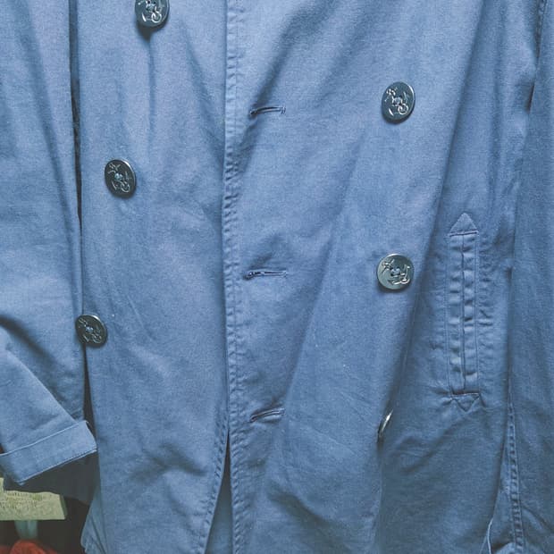 랄프로렌 피코트 네이비 L