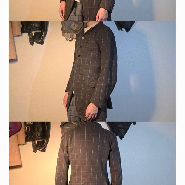 Christopher nemeth 3d check jacket