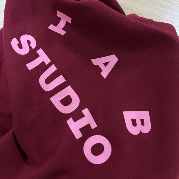 아이앱스튜디오 후드티 라즈베리 L