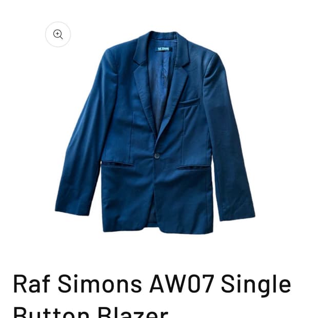 Raf simons 07-08 슈트 컬렉션  블레이저