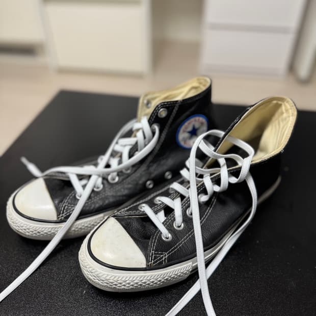 컨버스 올스타 하이  아이로봇 별주 가죽 스니커즈 270