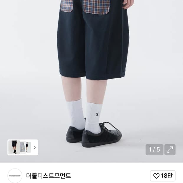 TCM 체크포켓 하프팬츠 S