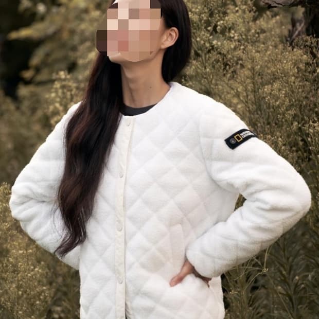 내셔널지오그래픽 뽀글이 퀼팅 자켓