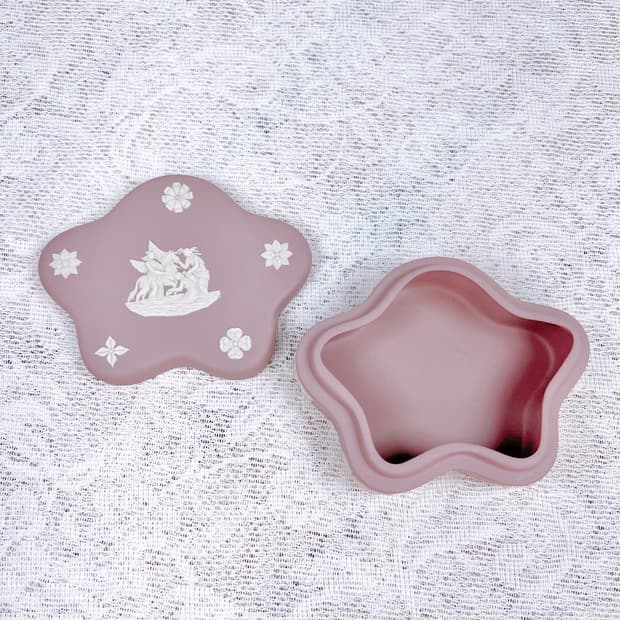 [영국엔틱] 웨지우드 제스퍼웨어 별 트링켓박스 보석함_라일락