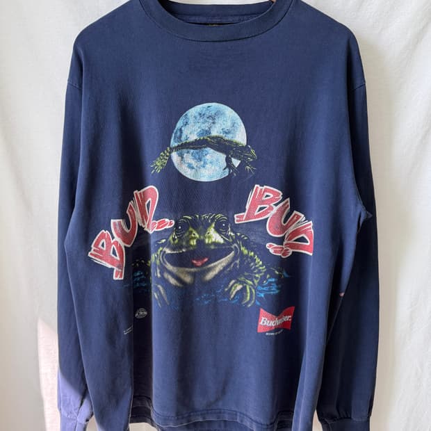 버드와이저 90s 프로그 빈티지 롱슬리브 티셔츠