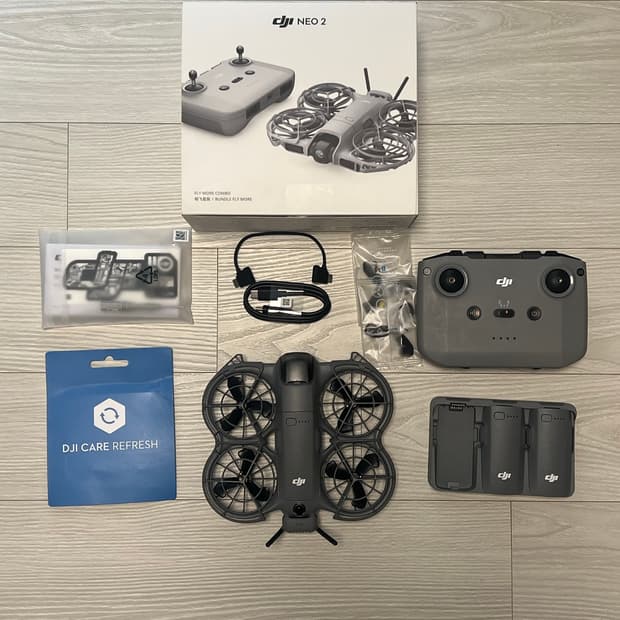 DJI neo2 네오2 플라이모어콤보 풀박스 (케어가입중)