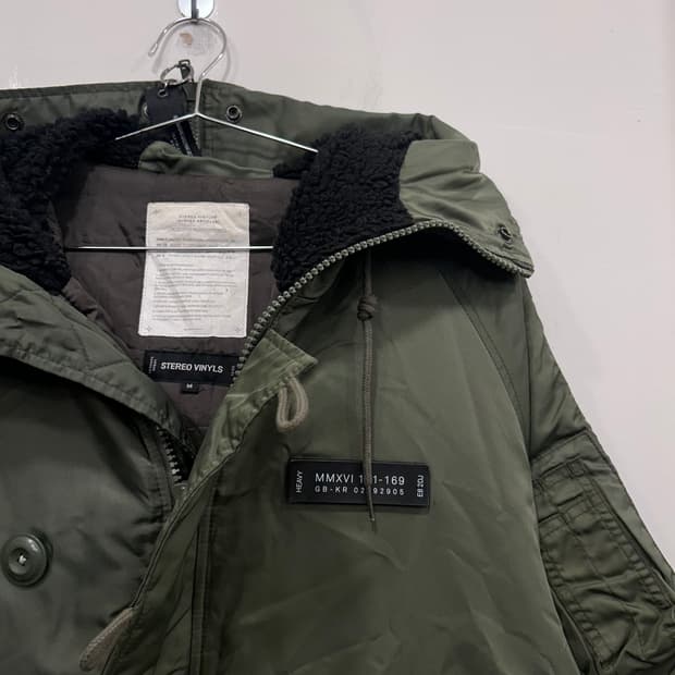 스테레오바이널즈 밀리터리 ma-1 후드 항공점퍼