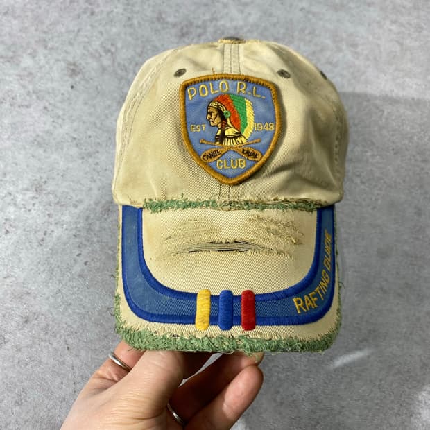 [OS] 폴로 랄프로렌 디스트레스드 인디언 볼캡