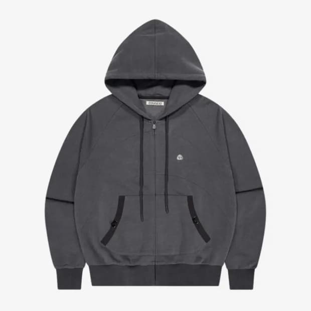 suu / 코이세이오 후드집업 블랙