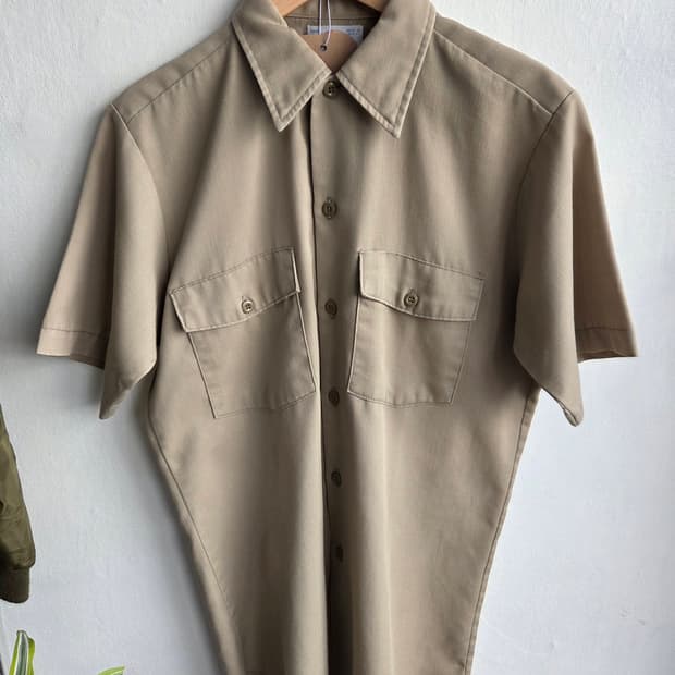 DICKIES / 베이지 워크 셔츠 (MADE IN U.S.A.)