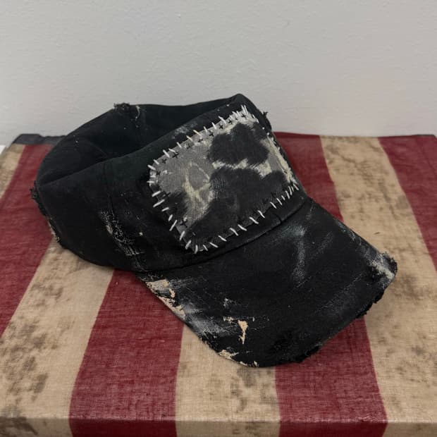 (Patch work)oil coating wax dirty cap