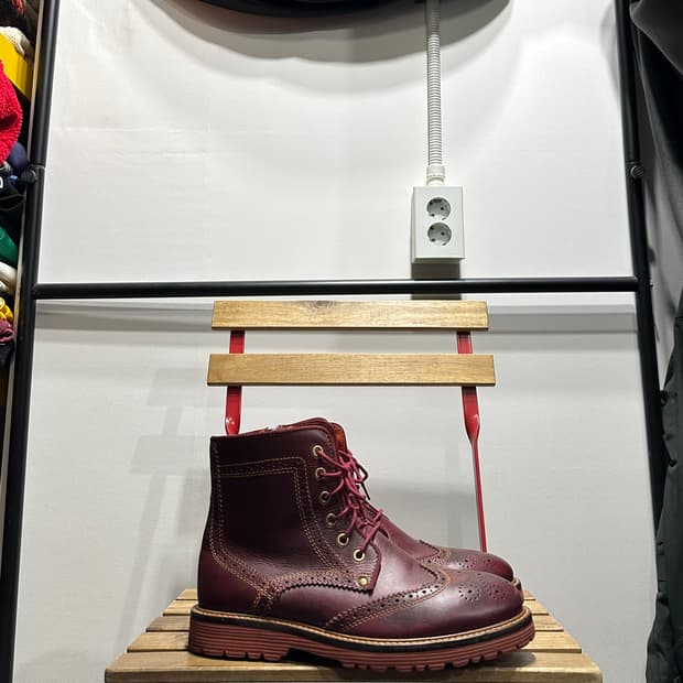 260) 대너 워커 남성 남자 부츠 메달리온 윙팁 워커 부츠 버건디