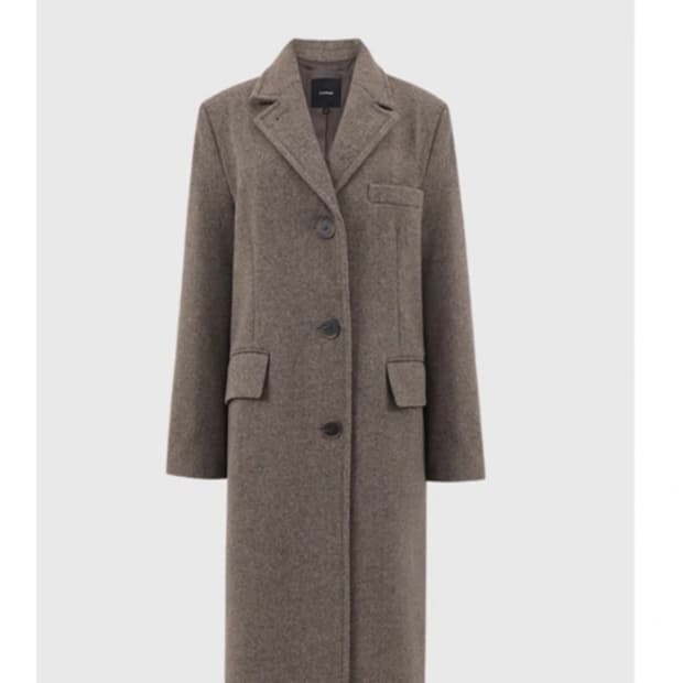 룩캐스트 소이 울 싱글 코트 [브라운 헤링본 S]