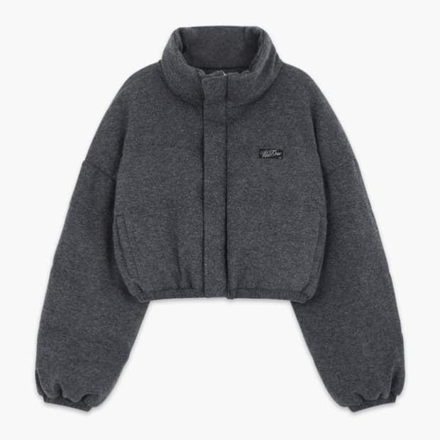 웰던 we11done 캐시미어 니트 다운 재킷