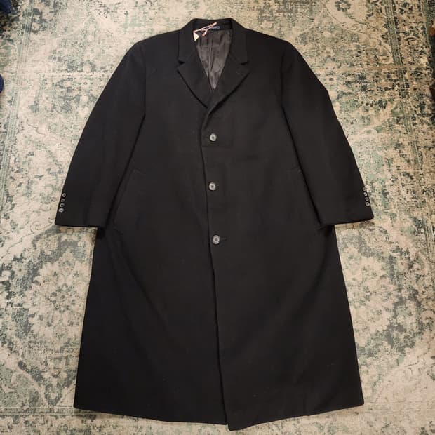 90s 오리지날 폴로 캐시미어 싱글롱코트