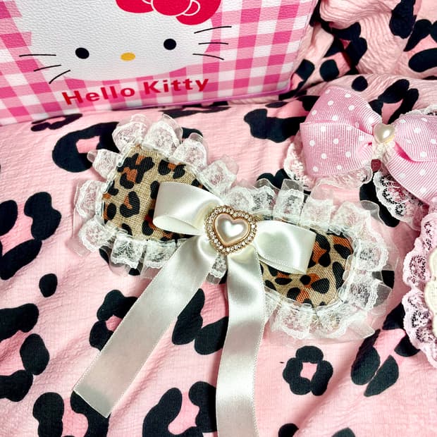 Lepard Gal hairclip 호피갸루헤어핀