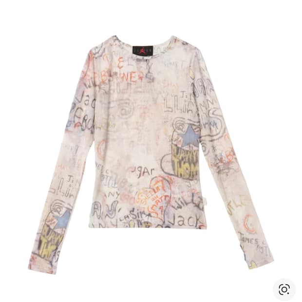 조던 메쉬 롱슬리브 탑