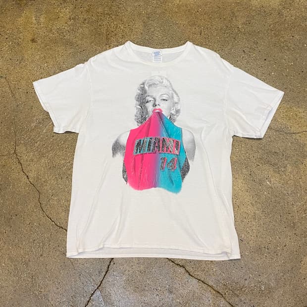 미국 빈티지 마를린 먼로 반팔티