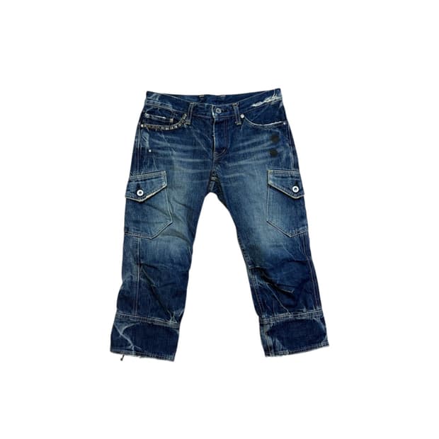 HYSTERIC GLAMOUR CROPPED DENIM
