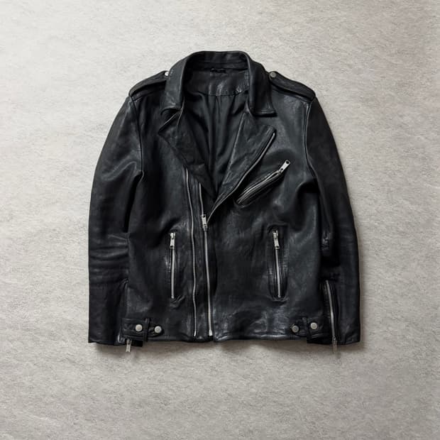 레더파크 램스킨 멀티지퍼 자켓