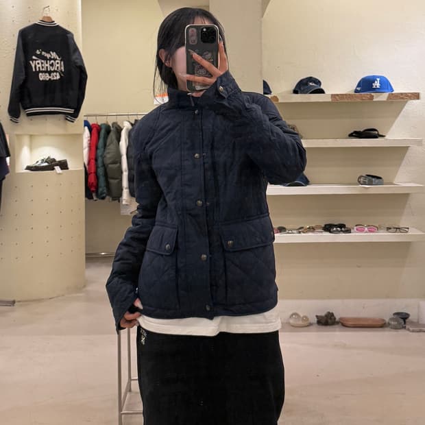 폴로 랄프로렌 캠튼 퀼팅 자켓 네이비 U1000