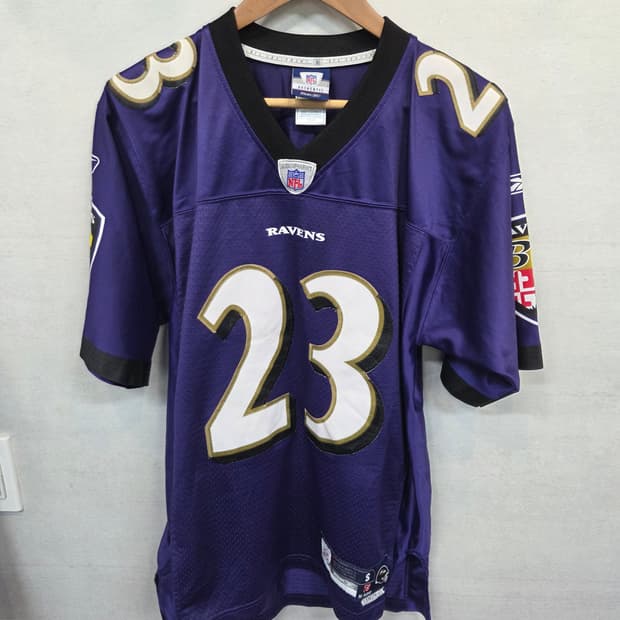 리복 nfl 볼티모어 레이븐스 럭비져지 반팔 s