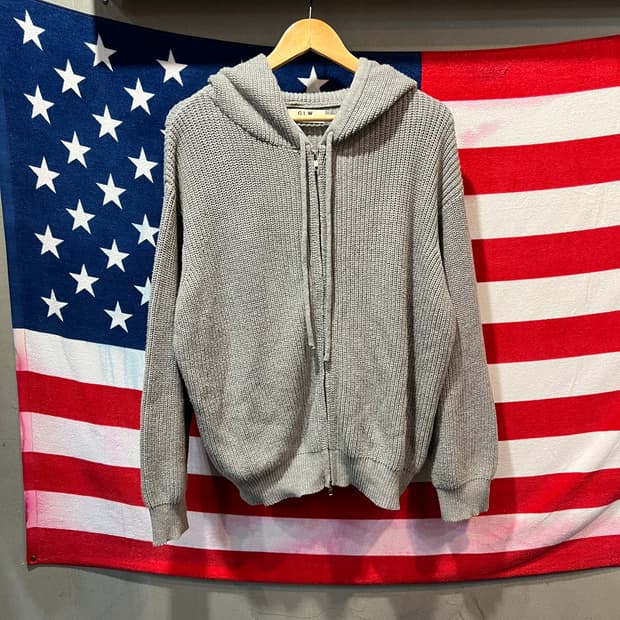 굿라이프웍스 후드 니트집업