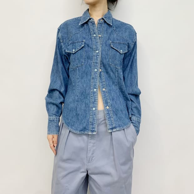 90's MILK BAR CLUB 데님 셔츠