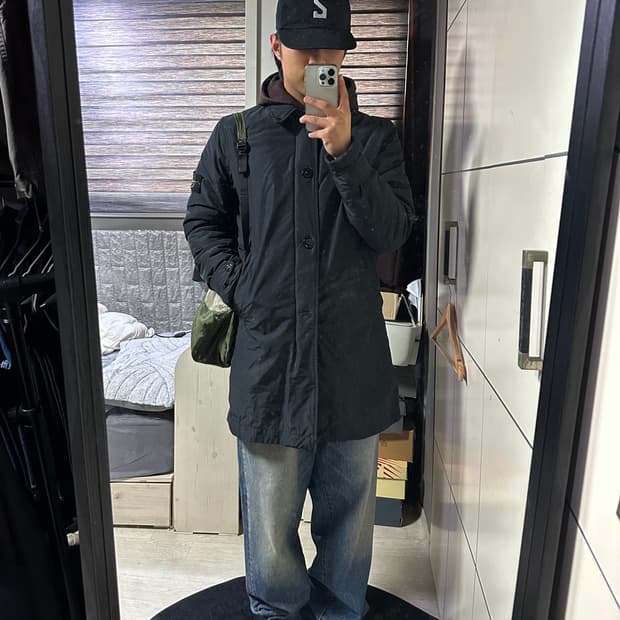 (백화점판)스톤아일랜드 마이크로랩스 프리마로프 코트 자켓 L