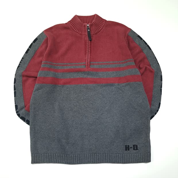 CL174 L 할리데이비슨 하프집업 니트