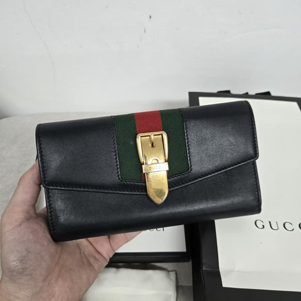 [보증서 정품]구찌 실비 장지갑