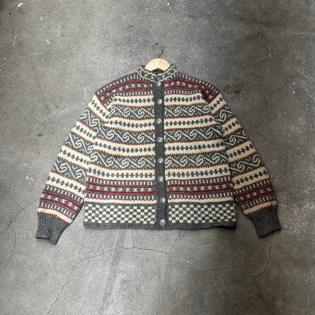 노르딕 울 가디건 