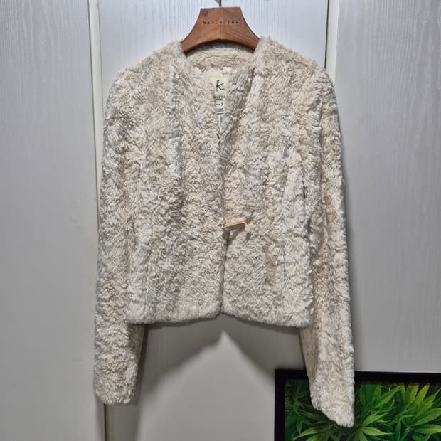 (세일)JPN. BRAISGIRL 아이보리 퍼 자켓