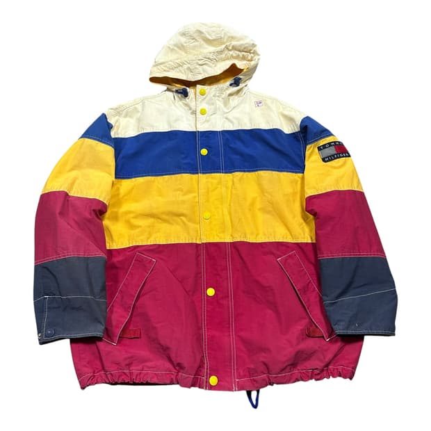 ✨ (바배) 타미 힐피거 90s 올드스쿨 배색 바람막이 