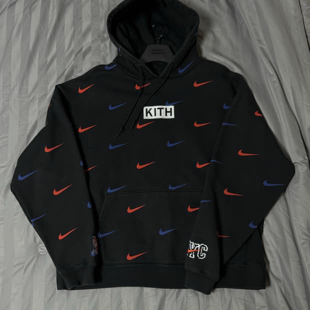 나이키x키스 닉스 AOP 후드 