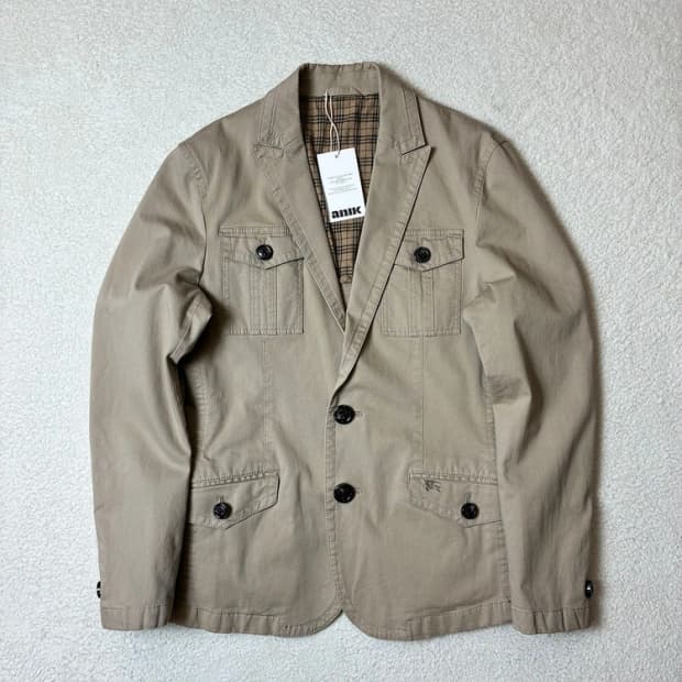 버버리 블루라벨 00's 재팬 유틸리티 블레이저 PN6516