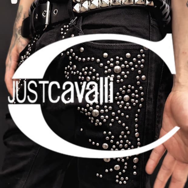 Just Cavalli – Studded Black Denim pants