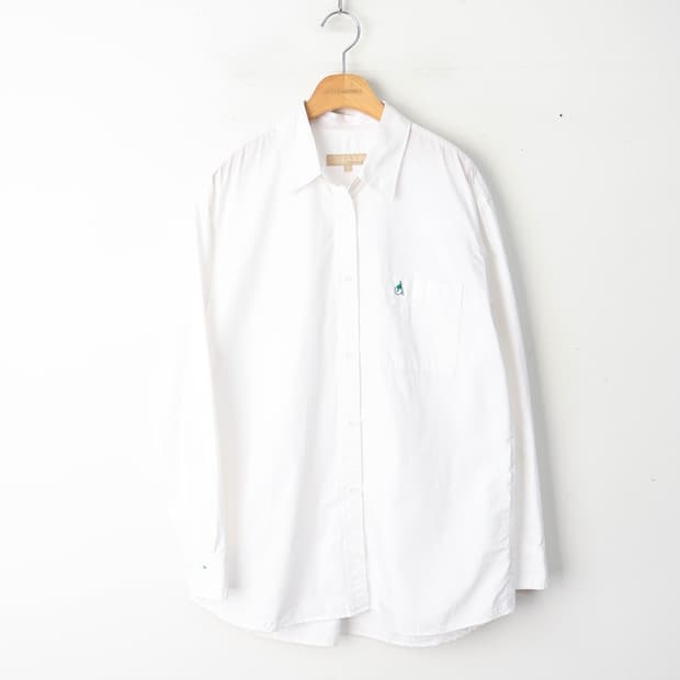 55/빈폴 화이트 포켓 코튼 셔츠