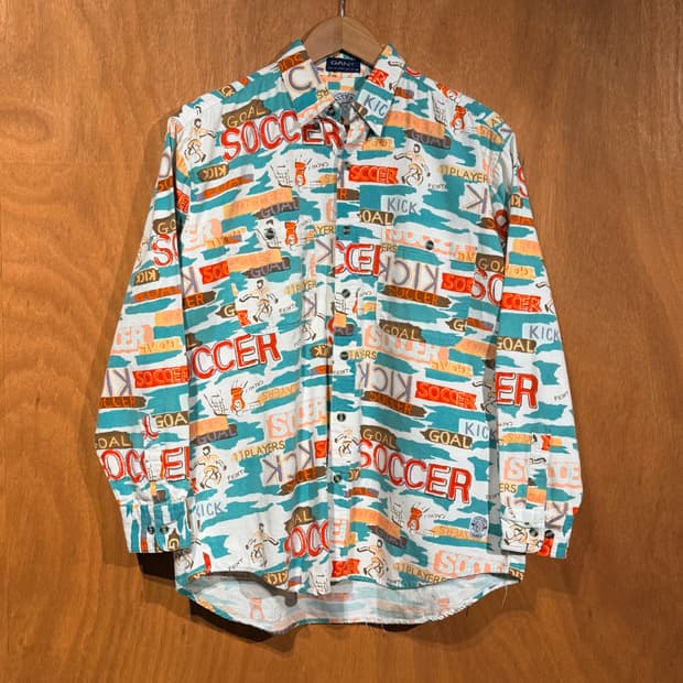 GANT 간트 00s 솔티독 풋볼 패턴 옥스포드 셔츠 M 100